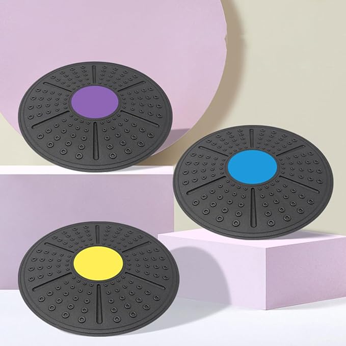 Balance Exercise Disk Non-slip Stability Trainer with Massage Surface Portable Lightweight Core Balance Tool for Fitness and Physical Therapy