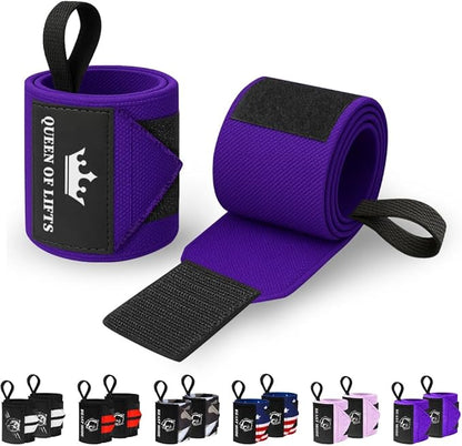 TECEUM Weightlifting 18" & 12" Wrist Wraps with Thumb Loop – Heavy Duty Wrist Workout Braces for Men and Women – Ideal for Powerlifting, Strength Training, Bodybuilding