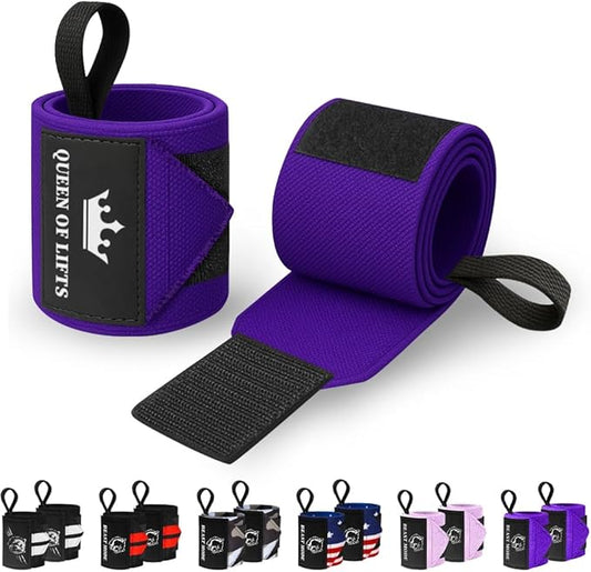 TECEUM Weightlifting 18" & 12" Wrist Wraps with Thumb Loop – Heavy Duty Wrist Workout Braces for Men and Women – Ideal for Powerlifting, Strength Training, Bodybuilding