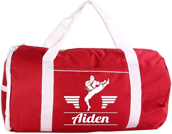 Personalized Sport/Gym Roll Duffel Bag - Martial Arts Male