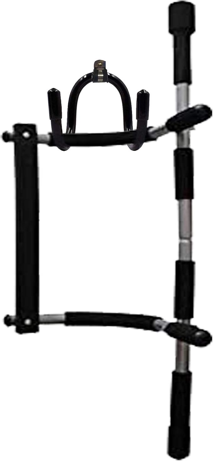 Chin up Bar Storage Pull up Bar Rack Exercise Strength Fitness Bar Holder Workout Equipment Shelf - Solid Quality Wall Mountable for Your Fitness Class or Home Gym, Metal, Adjustable Size, Up to 20Lbs