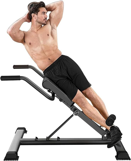 Ab Workout Equipment,Abdominal Roller,Core & Abdominal Trainers AB Workout Machine,Foldable Sit Up Bench,for Home Gym, Strength Training Exercise Equipment for Body Shaping, Foldable Waist