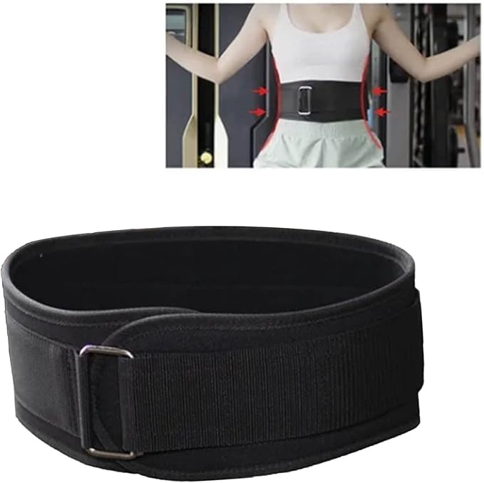 Comfortable Regulable Weight Lifting Belt Strong Support Design for Men Women, Fitness Belt for Training, EVA Nylon
