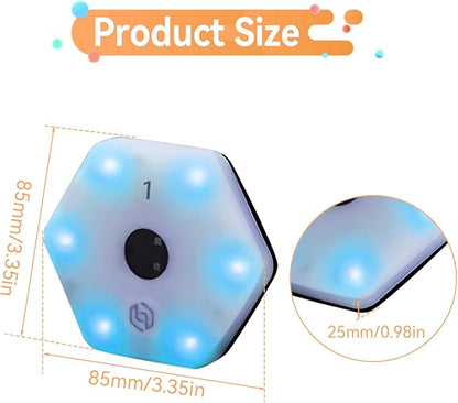 4 Pcs Reaction Training Lights, Agile Reaction Training Lamp Set, Quick Response Training Lights, Improves Reaction Time & Agility for Athletes, Trainers, Physical Therapists