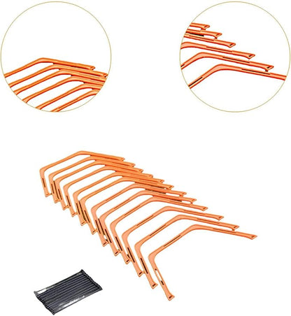 Agility Rings Foldable Balance Multifunction Speed Ladder Football Footwork Training, Orange