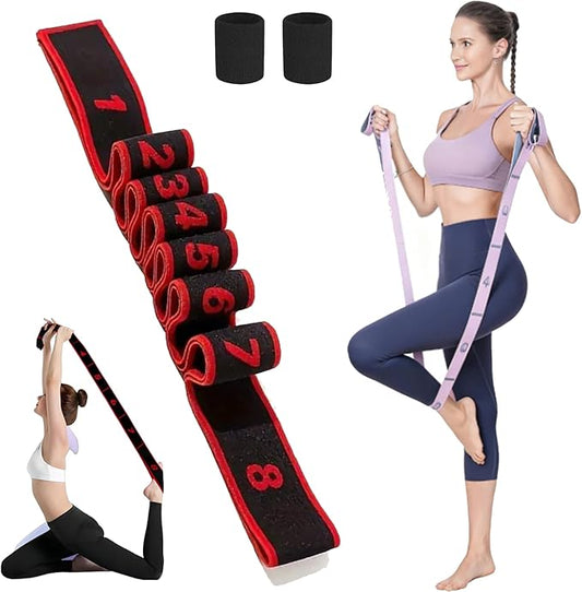 2026 New Fitness Resistance Band, Numbered Fitness Resistance Band for Stretching and Yoga, Full Body Workout Equipment for Home Gym, Glutes Training & Strength for Men and Women