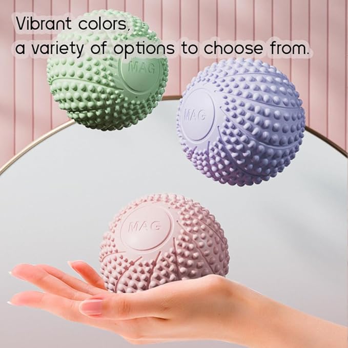 Magnetic Massage Ball - Deep Tissue Muscle Relief & Myofascial Release (Pink)