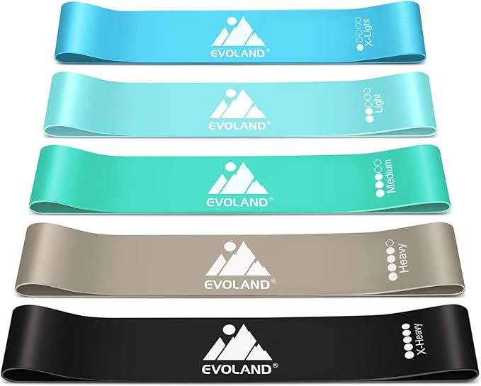 Resistance Bands Set (12pcs), Workout Bands with Handles, Door Anchor, Ankle Straps and Carry Bag, Exercise Bands for Shape Body and Home Workouts