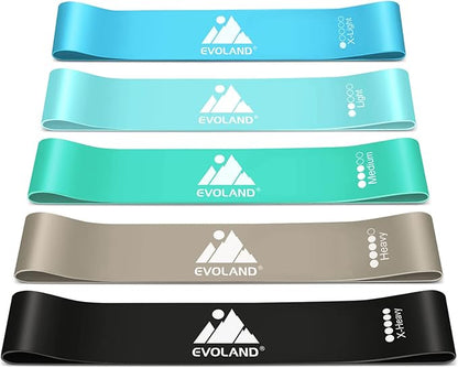 Resistance Bands Set (12pcs), Workout Bands with Handles, Door Anchor, Ankle Straps and Carry Bag, Exercise Bands for Shape Body and Home Workouts