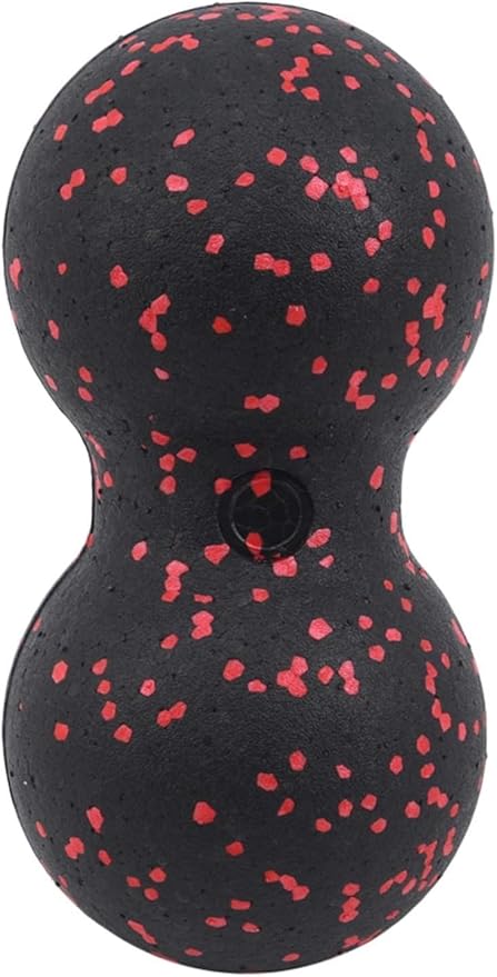 Black Peanut Massage Ball Double Lacrosse Massage Ball for Physical Therapy, Massage Tools and Equipment, Muscle Relax, Acupoint Massage