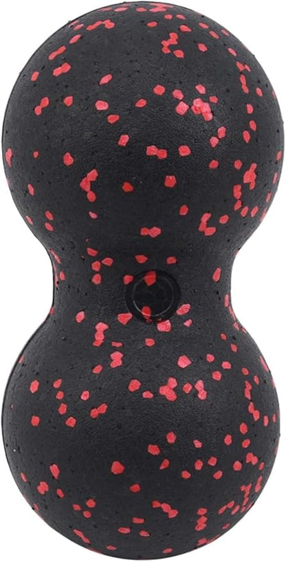 Black Peanut Massage Ball Double Lacrosse Massage Ball for Physical Therapy, Massage Tools and Equipment, Muscle Relax, Acupoint Massage