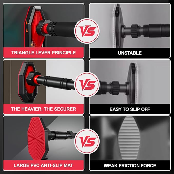 Mipcase Adjustable Doorway Pull up Bar with Secure Locking No Drill Installation Portable Strength Training Gym Equipment for Home Fitness