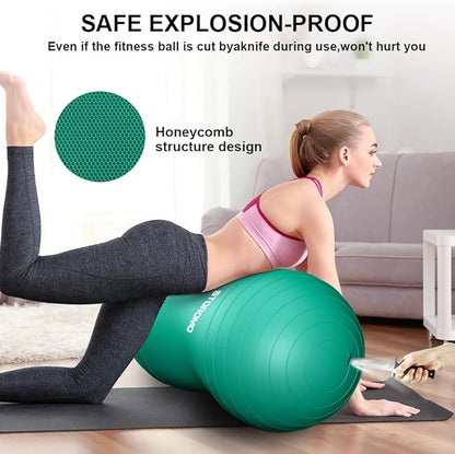 Anti-Burst Peanut Ball,Kids Active Wiggle Seat,for Labor, Therapy, Kids with ADHD – Eco-Friendly Birth Ball for Pregnancy, Physical Therapy & Exercise– with Pump
