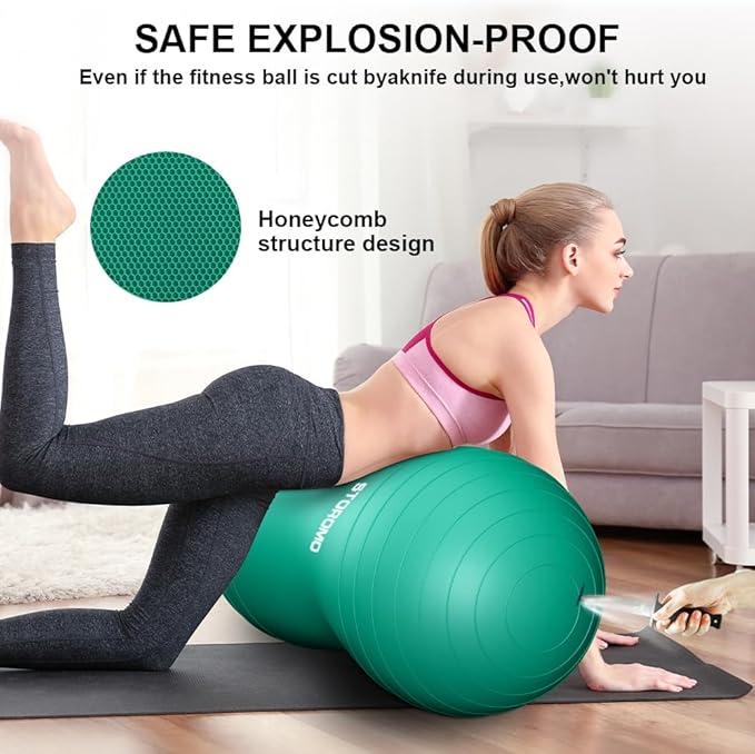 Anti-Burst Peanut Ball,Kids Active Wiggle Seat,for Labor, Therapy, Kids with ADHD – Eco-Friendly Birth Ball for Pregnancy, Physical Therapy & Exercise– with Pump