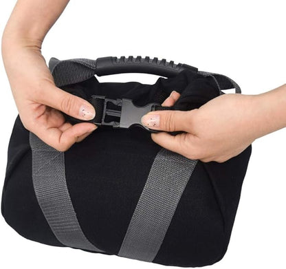 2 Pcs Adjustable Canvas-Kettlebell-Sandbag wtih Handle for Training Home Training, Yoga, Fitness