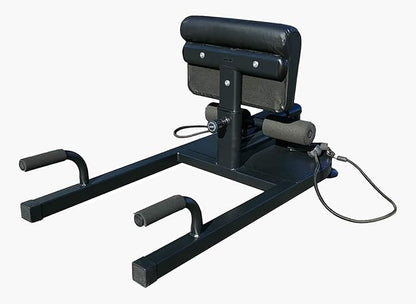 Multi Function Deep Sissy Squat Bench with 2 Exercise Resistance Handles | 8 in 1 Home Gym Machine Leg Exercise | Abdominal Exercises Sit Ups Push Ups Deep Squat Workout Strength Training (Black)