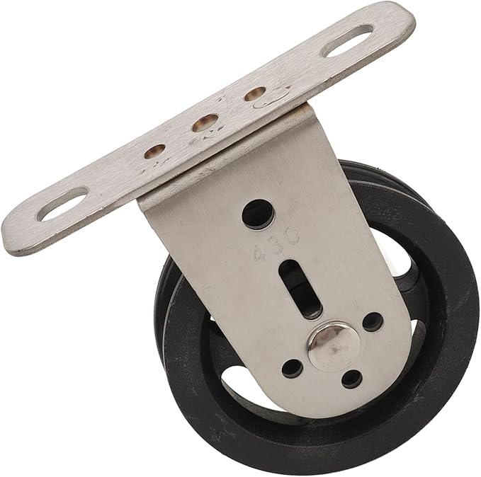 Gym Pulley Blocks Wall Mount Fixed Pulley Wheel 360 Degree Rotation, Silent Bearing Cable Pulley for LAT Pulley System, Includes Expansion Bolts for Home Gym DIY Projects