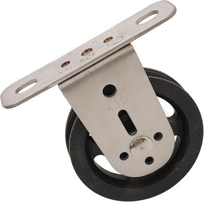 Gym Pulley Blocks Wall Mount Fixed Pulley Wheel 360 Degree Rotation, Silent Bearing Cable Pulley for LAT Pulley System, Includes Expansion Bolts for Home Gym DIY Projects