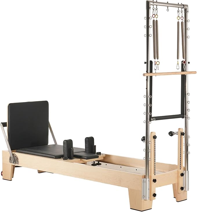 VEVOR Pilates Reformer Accessories for Home Gym, Include Reformer Box/Chair/Spine Corrector/Wall Mounted Machine/Jump Board/Foldable & Dual Resistance Springs