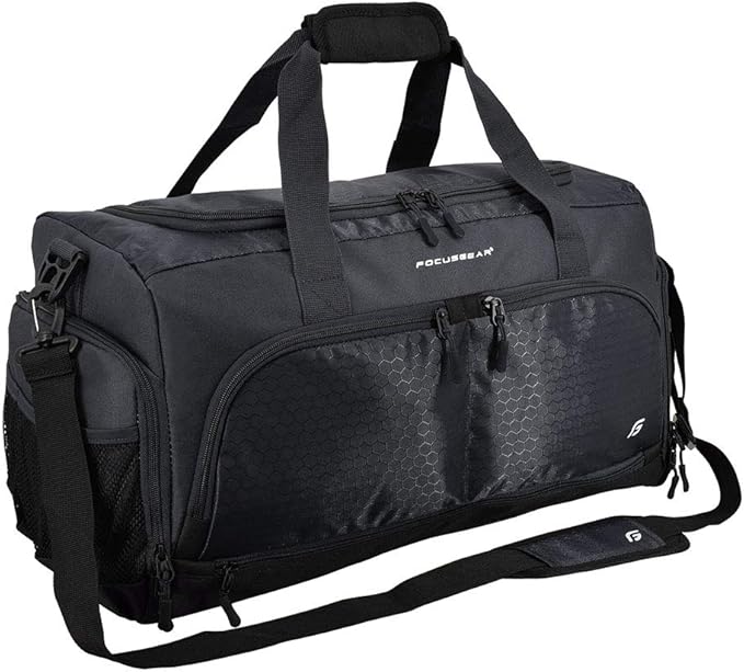 Ultimate Gym Bag 2.0: The Durable Crowdsource Designed Duffel Bag with 10 Optimal Compartments Including Water Resistant Pouch