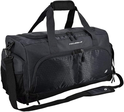 Ultimate Gym Bag 2.0: The Durable Crowdsource Designed Duffel Bag with 10 Optimal Compartments Including Water Resistant Pouch