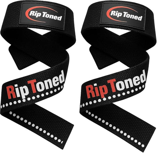 Rip Toned Performance Wrist Straps for Weightlifting – 23" Padded Lifting Straps for Men & Women – Cotton Gym Straps for Deadlifts, Strength Training, Bodybuilding & Powerlifting