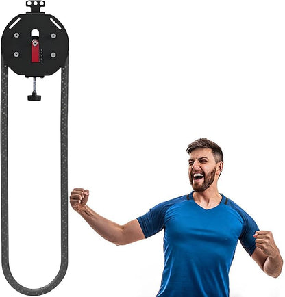 Endless Rope Trainer,Strength Training Endless Rope Pulley,Home Users Compact Suspension Trainer,for Full-Body Coordination Exercises Red