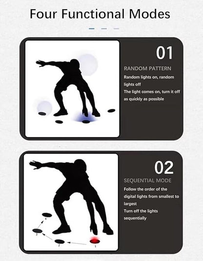 Reaction Training Light, Hand Eye Coordination Training Speed Agility Training Lights, Reaction Lights Training, for Coaches, Gyms(10)