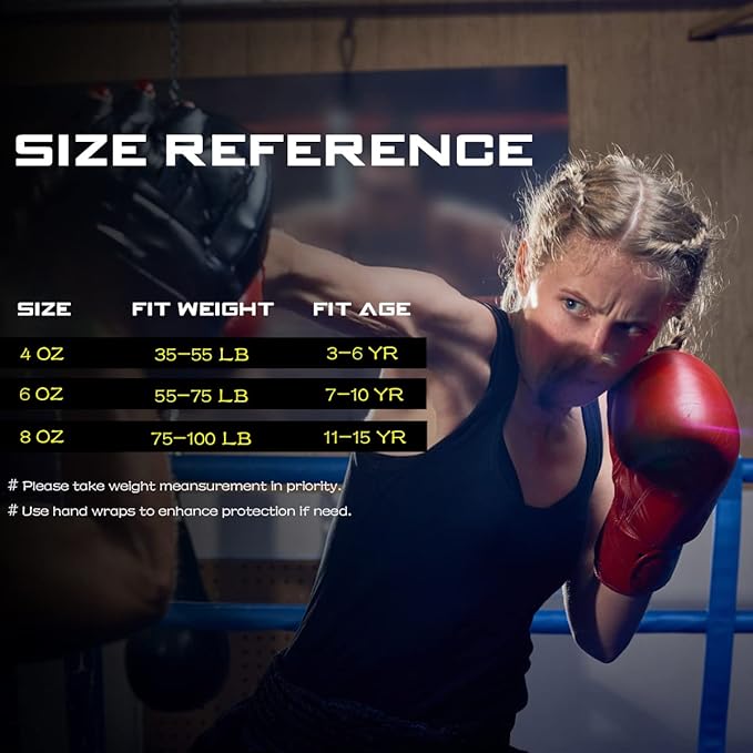 Boxing Gloves for Kids Punching Bag Sparring, Training Gloves for Boys Girls Kickboxing MMA