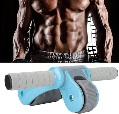2 Wheels Ab Roller Wheel, Abdominal Muscle Exerciser, Dual - Wheel Core Trainer with Knee Pad for Home Gym, Stable Aluminum Alloy Frame, Foldable Design for Full - Body