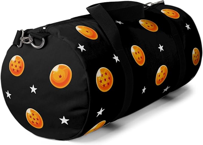 Anime Gym Bag for Women Men - Large Capacity Waterproof Workout Fitness Travel Sports Bags Fashion Street Camping ExpandaCLe Carry On Duffle Bag For Couple (Orange DBZ) PTY