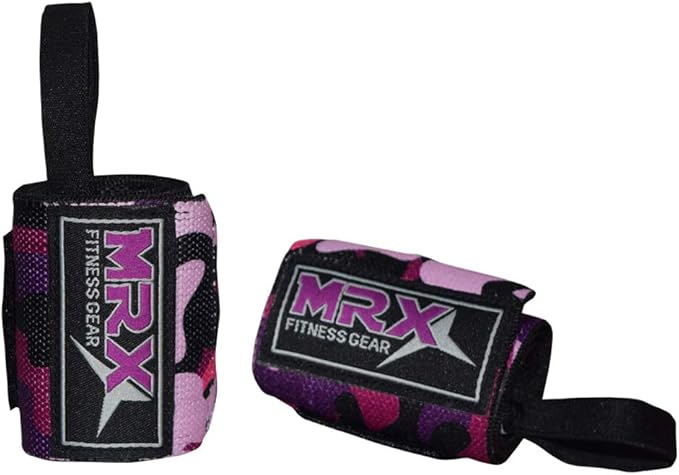 MRX Weight Lifting Wrist Wraps for Wrist Support Lifting Straps Gym Bodybuilding Training Workout for Men and Women