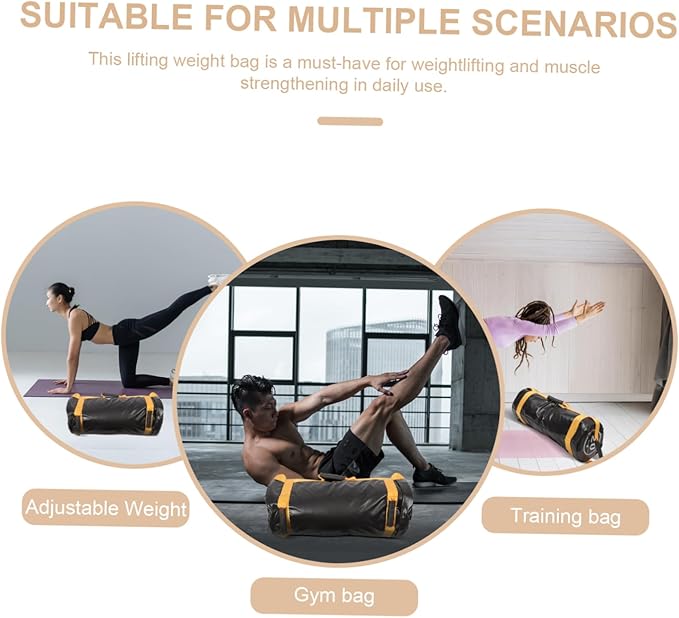 Workout Weight Bag for Men Adjustable Sandbag for Weight Training Sturdy Gym Equipment for Strength Training Squats and Sled Workouts Portable Fitness Gear