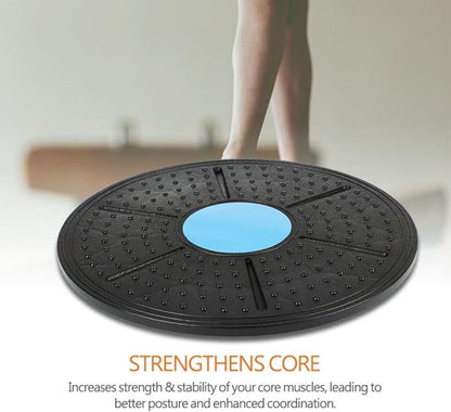 Balance Board, Fitness Wobble Board, Aerobic Cardio Exercise, Yoga Workout, Adjustable Height, Non-Slip Design, Balance Training, Home Gym, Studio, Outdoor Training