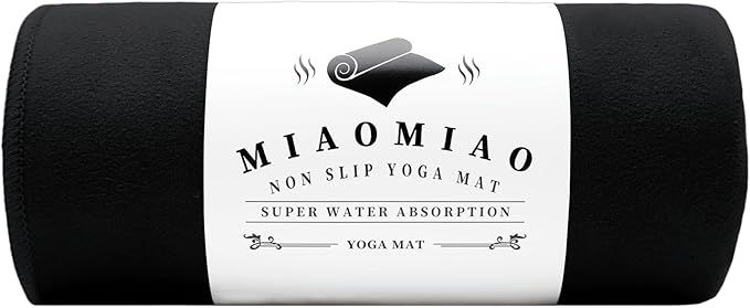 MIAOMIAO Non-Slip Hot Yoga Towel Set,Super Absorbent Microfiber in, 24.5" x 72" - Anti-Slip, Injury Free Design for Pilates, Yoga Mats, Exercise, and Fitness Gear