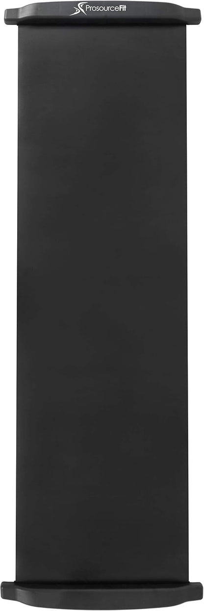 ProsourceFit Slide Board Mat for Exercise 6’ with End Stops, Booties & Carrying Bag for Low-Impact Indoor Home Workouts and Sports Training