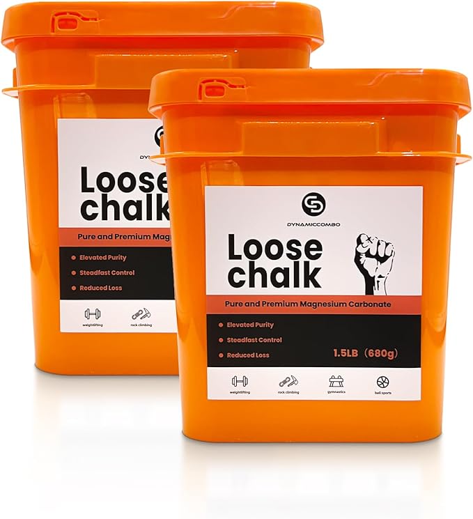Gym Chalk Bucket | 1.5lb Net Weight Chalk Powder for Weightlifting, Gymnastics & Multi-Sport