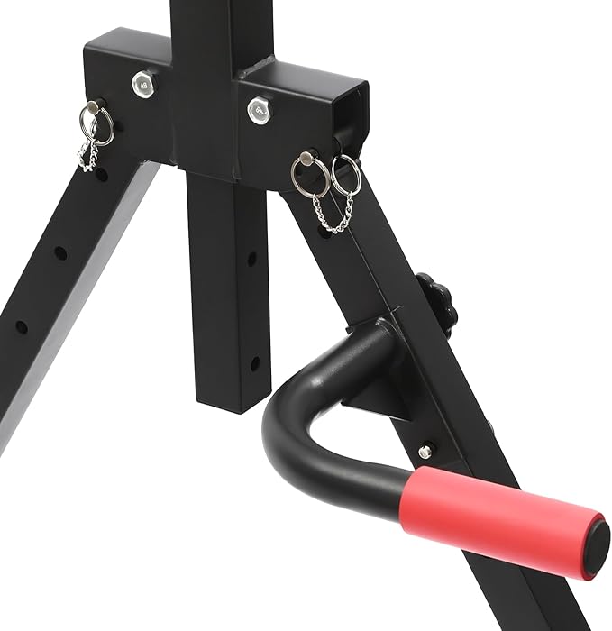 Pull Up Bar Free Standing, Foldable Power Tower Workout Dip Station, Pullup Bar Station for Home Gym Strength Training Equipment, Height Adjustable Pull Up Bar, 440LBS