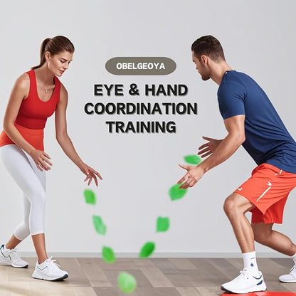 Reaction Balls 4 Pack, 2.2-2.8 Inch - Hand-Eye Coordination Trainer, Reflex & Agility Training Equipment for Baseball, Handball, Sports & Fitness for Outdoor Fun, (only for 12+ Adults)