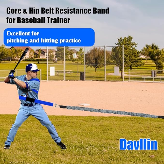 Core & Hip Belt Resistance Band for Baseball & Softball Training