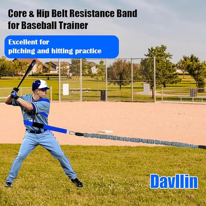 Core & Hip Belt Resistance Band for Baseball & Softball Training