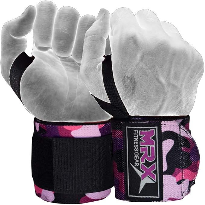 MRX Weight Lifting Wrist Wraps for Wrist Support Lifting Straps Gym Bodybuilding Training Workout for Men and Women