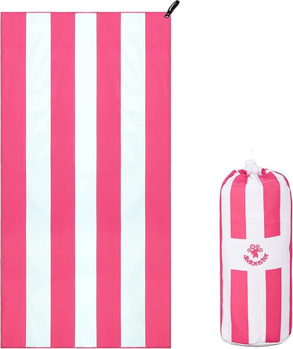 4Monster Microfiber Beach Towel Quick Dry,Super Absorbent Lightweight Travel Towel for Swimmers, Sand Free Camping Towel, Beach Towels for Pool,Swim,Water Sports,Yoga
