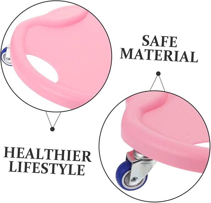 Happyyami Abdominal Sliding Disc with Roller Exercise Sliders for Home Workout Quiet Fitness Discs for Core Strength Compatible with Resistance Bands Easy to Clean and Use