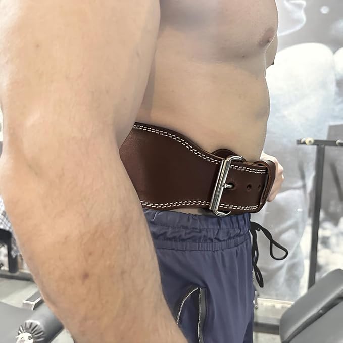 Spartan Weight Lifting Belt (5mm Thick) - Genuine Leather Lifting Belt Gym for Men & Women - Functional Workout Belt - Gym Belt for Weightlifting, Powerlifting, Squat & Deadlift - Adjustable Weightlifting Belt