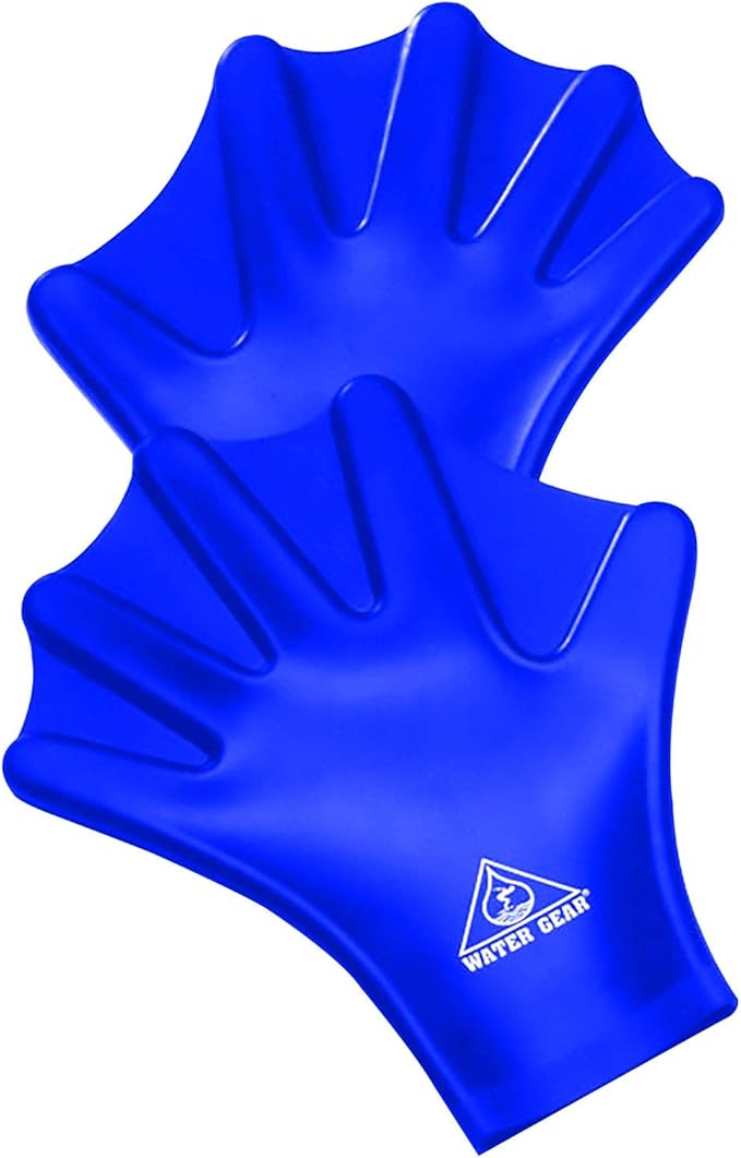 Water Gear Silicone Force Gloves - Aqua Fitness Gloves - Great for Workouts and Diving - Designed with Enhanced Grip