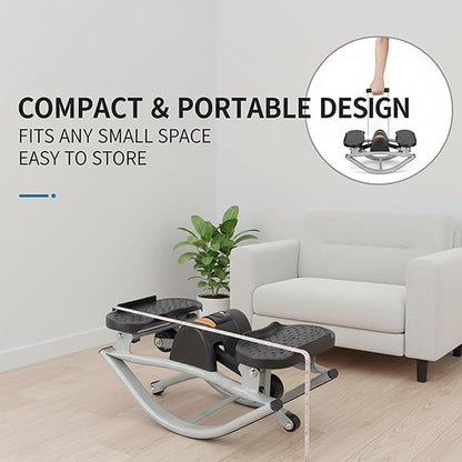 Rock Stepper Machine | Workout Equipment,Compact Side-to-Side Steppers,for Home Apartment Dorm Office Gym Legs Abs Glutes Women Men