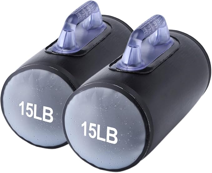 Water Dumbbells,Water Filled Training Dumbbells, Travel Weights Set, Adjustable Weights to 40Lbs,30Lbs,20Lbs,10Lbs,4Lbs Dumbbell Pair,Each 20/15/10/5/2 Lbs, Portable Gym for Strength Training, Fitness and Shaping