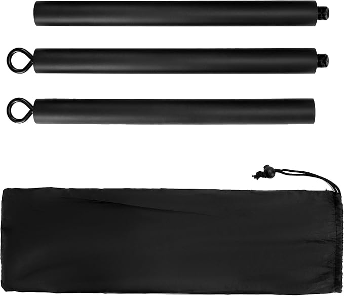QWORK Resistance Band Bar Only, 108CM Adjustable Training Stick – Fits Most Loop Bands for Home, Gym & Travel Workouts