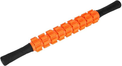 Muscle Roller Stick, High Strength Relaxation Roller Muscle Massage Sticks Fitness Sport Fascia Rods for Home Gym (Orange)